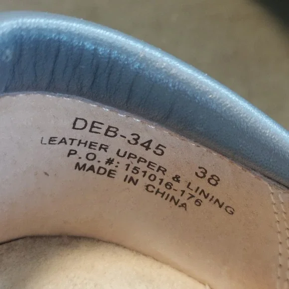 Alegria Debra Grey Black Embossed Leather Professional Clogs DEB-345 Womens 38 - Picture 3 of 7